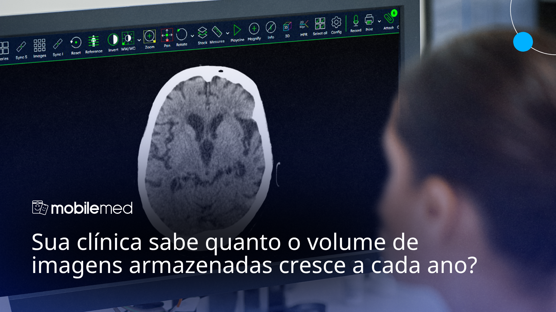 Sua clínica sabe quanto o volume de imagens armazenadas cresce a cada ano?